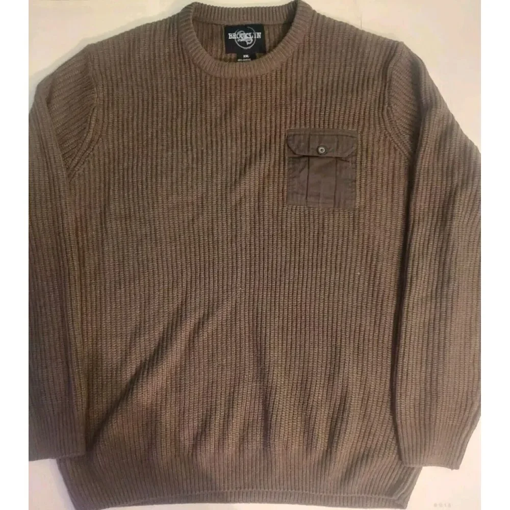 Brooklyn Standard Mens XXL Brown Pulliver Sweater‎